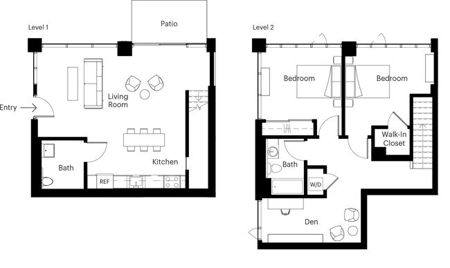 2 Bed/2 Bath L/W-01 0101 0101 floor plan